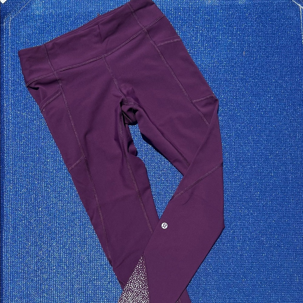 lululemon purple leggings size 6